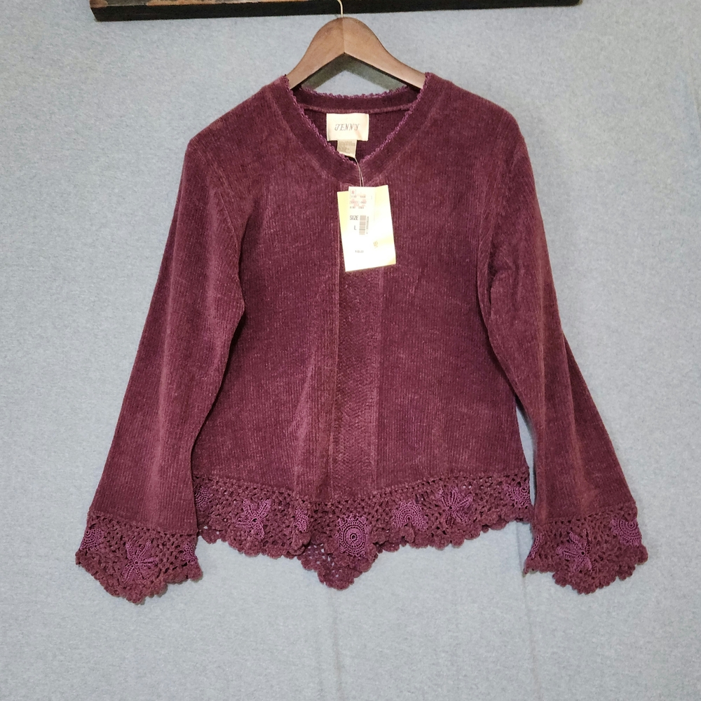 Vintage Jenny Purple V-Neck Sweater